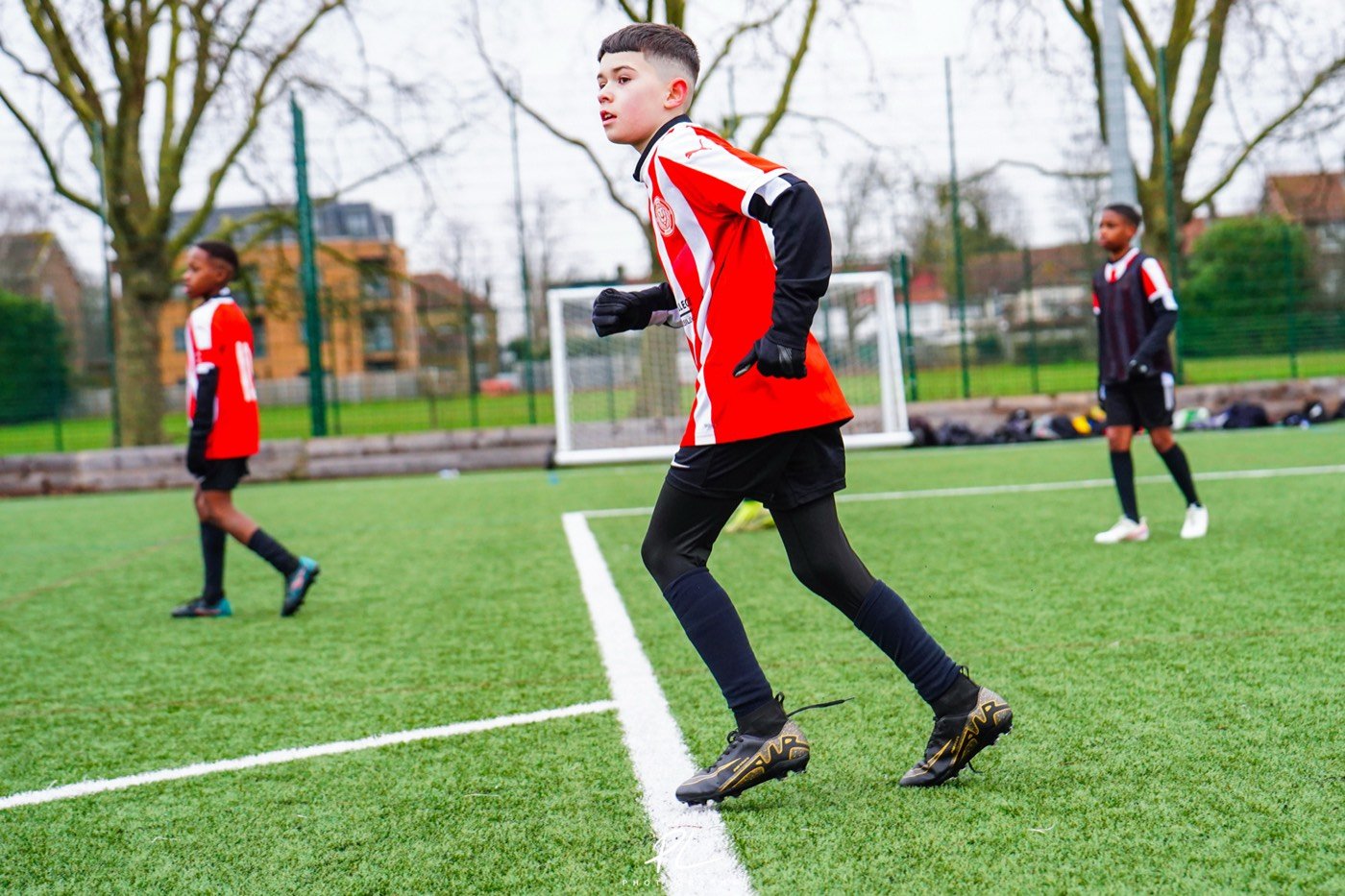 Sprint work during a London coaching camp