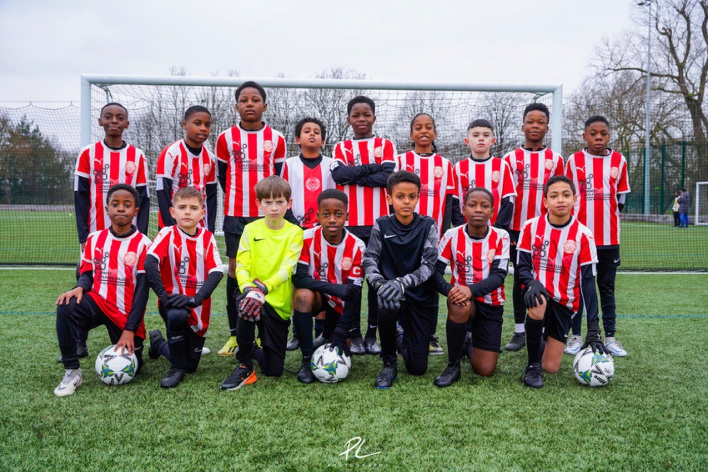 Squad photo from a London tour fixture