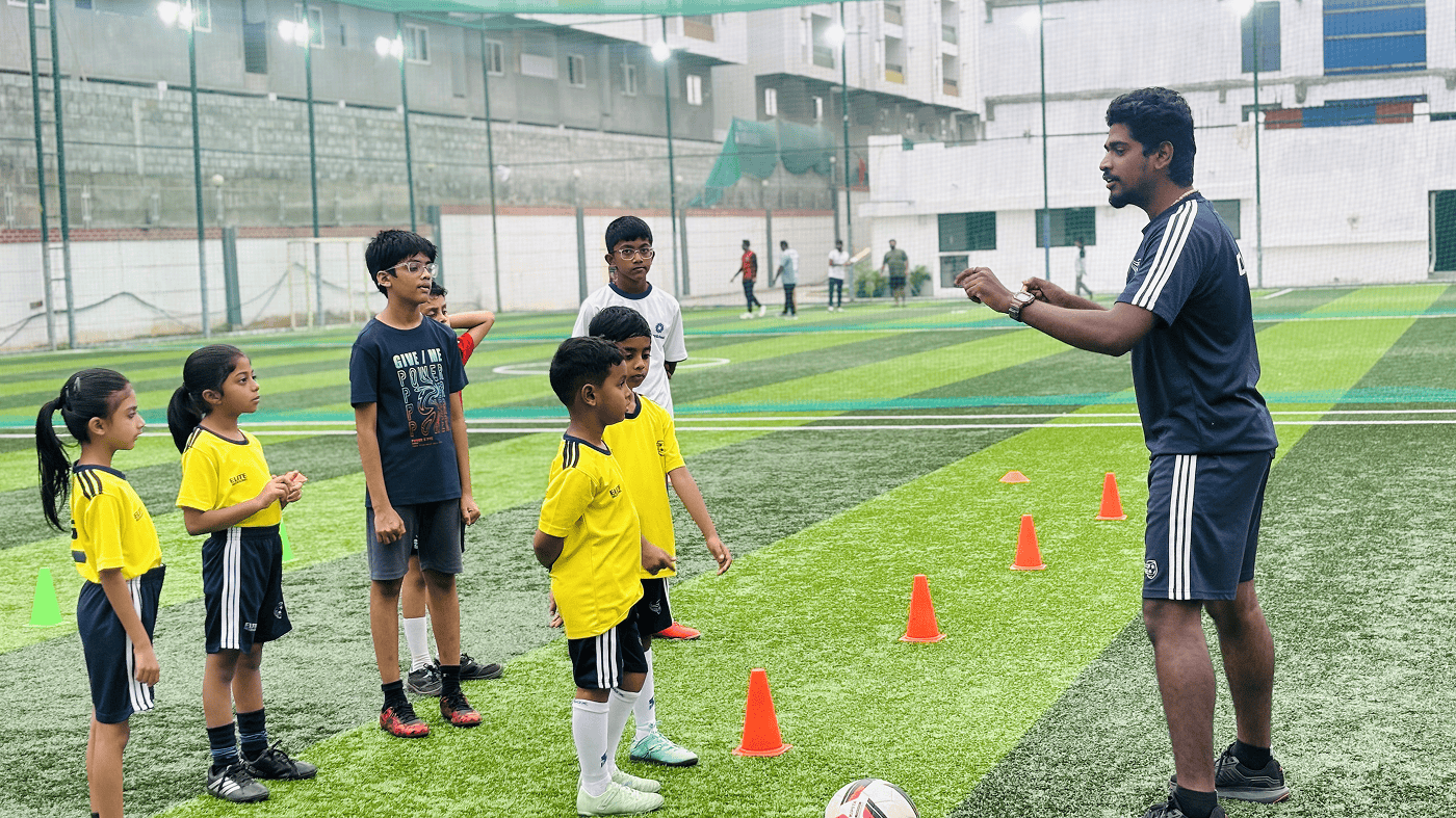 ESSB football training for kids